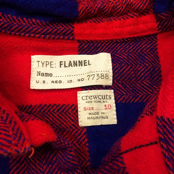 ⭐️SOLD⭐️ Crewcuts J. Crew flannel plaid shirt - Picture 3 of 6